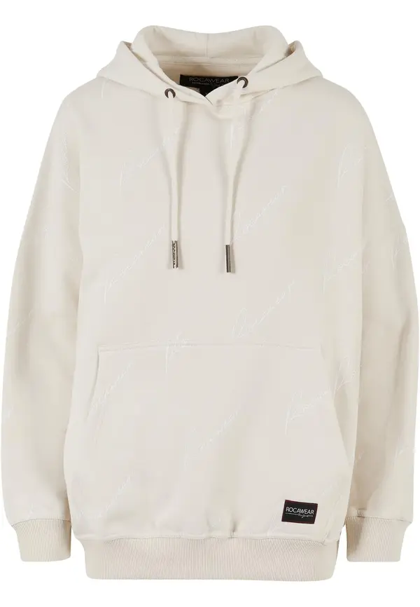 ROCAWEAR ROCAWEAR Sweater majica 'Miami'  crna / bijela / prljavo bijela