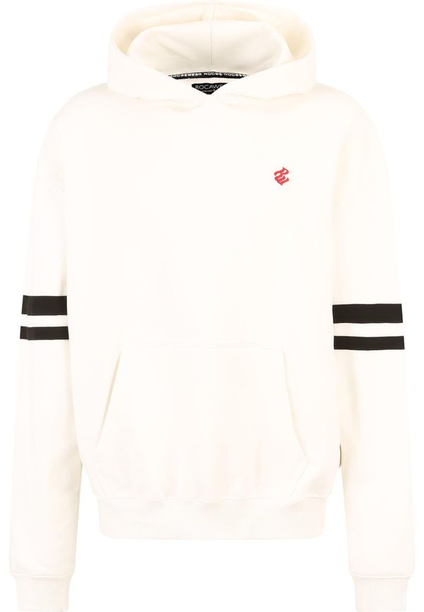 ROCAWEAR ROCAWEAR Sweater majica  siva / crvena / crna / prljavo bijela