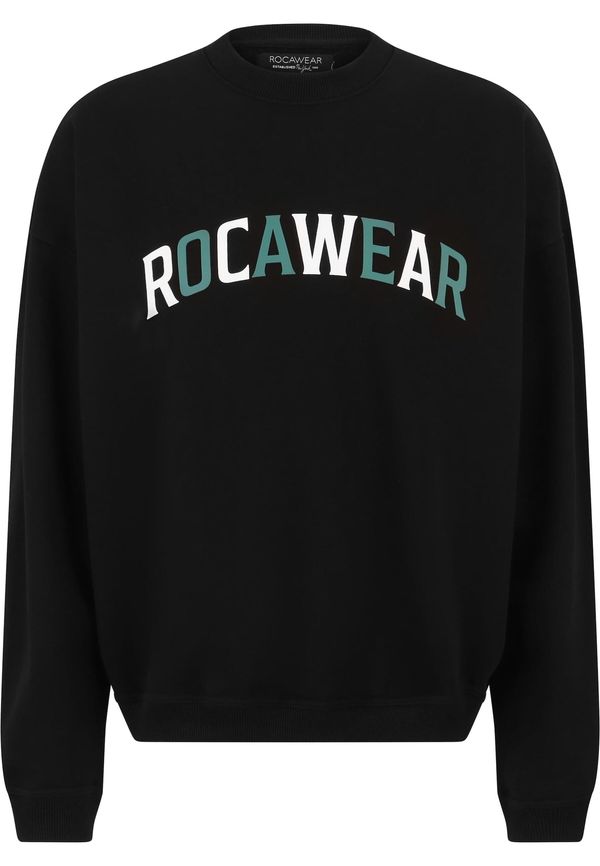 ROCAWEAR ROCAWEAR Sweater majica  žad / crna / bijela