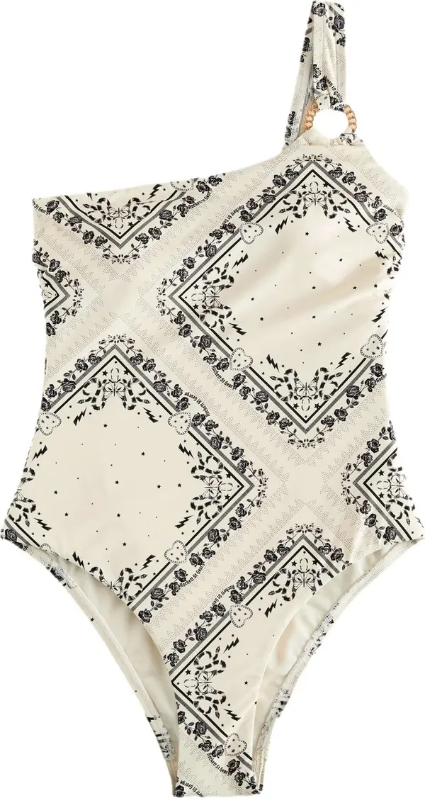 Rockett St George Rockett St George Jednodijelni kupaći kostim  crna / vuneno bijela