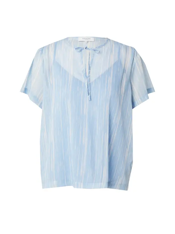 rosemunde rosemunde Bluza  svijetloplava / bijela
