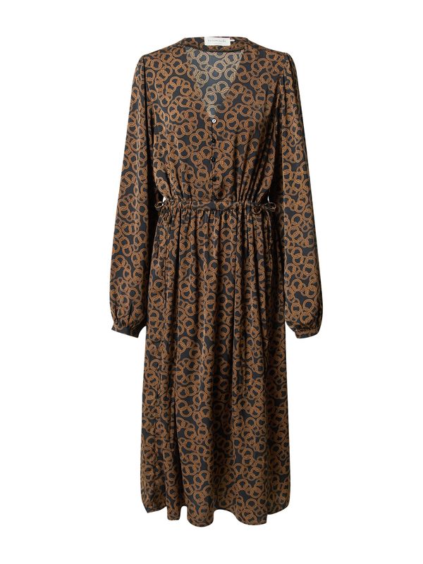 rosemunde rosemunde Haljina  smeđa / svijetlosmeđa / crna