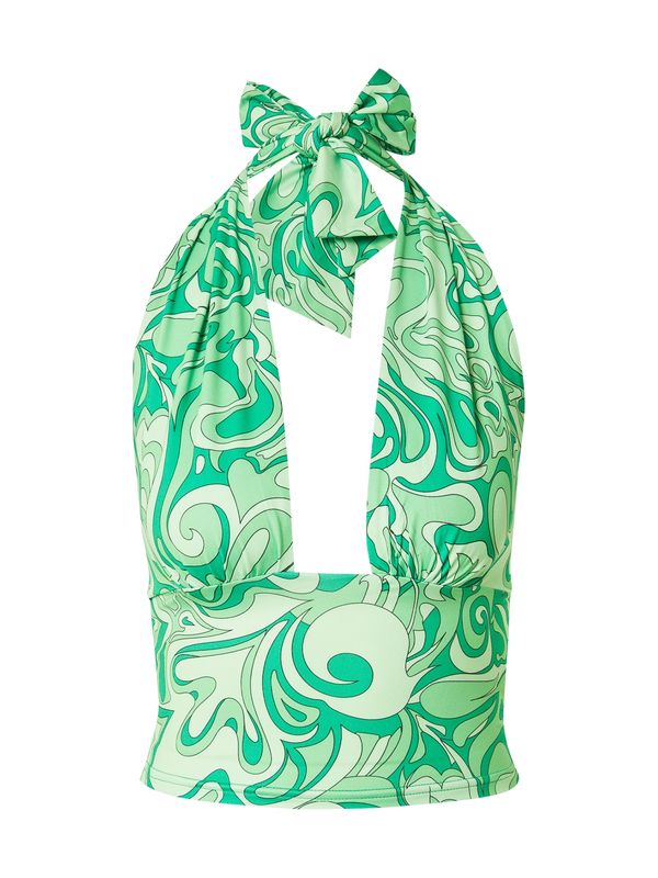 rosemunde rosemunde Top  bež / zelena / menta