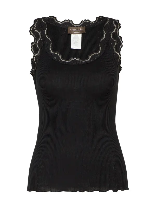 rosemunde rosemunde Top 'vintage lace'  crna