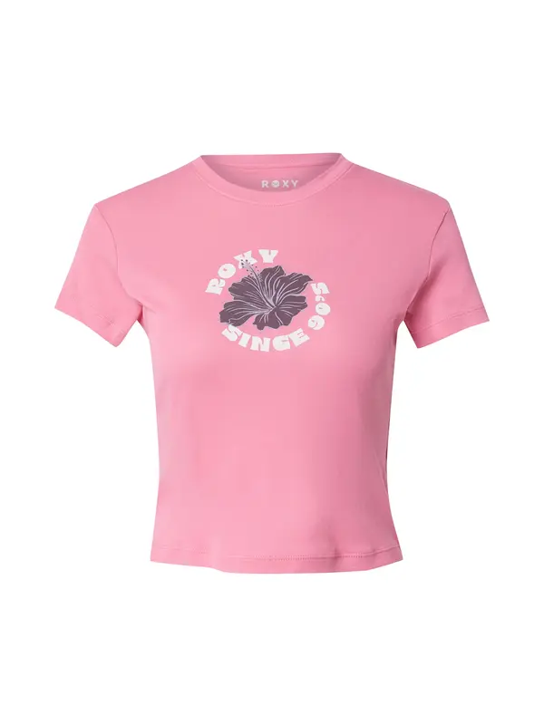 ROXY ROXY Majica 'BEACH LOVE'  lila / ciklama / svijetloroza / bijela