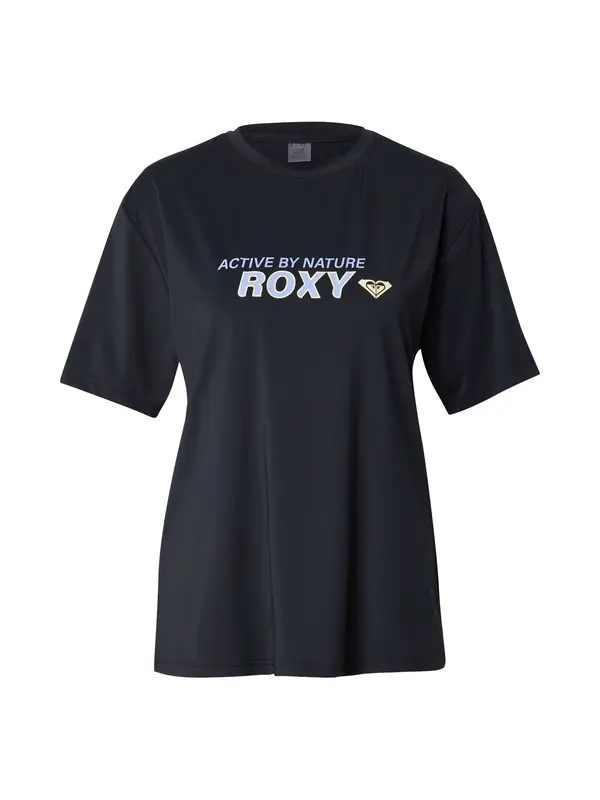 ROXY ROXY Majica 'Boundless Spirit'  svijetloplava / pastelno žuta / crna