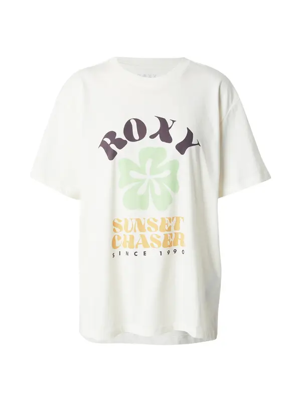 ROXY ROXY Majica  tamno smeđa / menta / narančasta / bijela