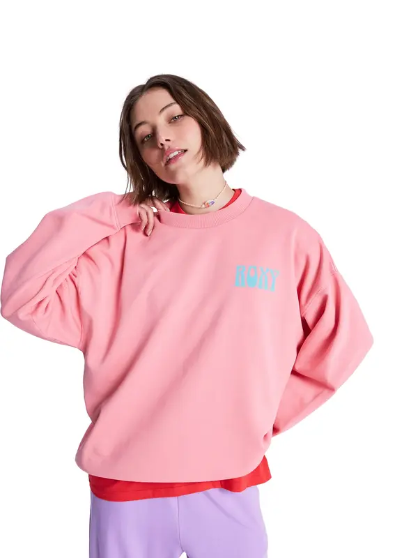 ROXY ROXY Sweater majica 'Lineup'  neonsko plava / narančasta / roza / crvena