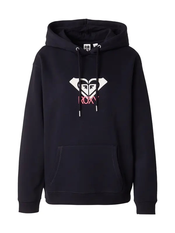 ROXY ROXY Sweater majica 'Surf Stocked Brushed Art'  roza / crna / bijela