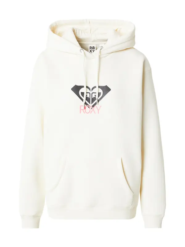 ROXY ROXY Sweater majica 'Surf Stoked Brushed Art'  boja pijeska / roza / crna