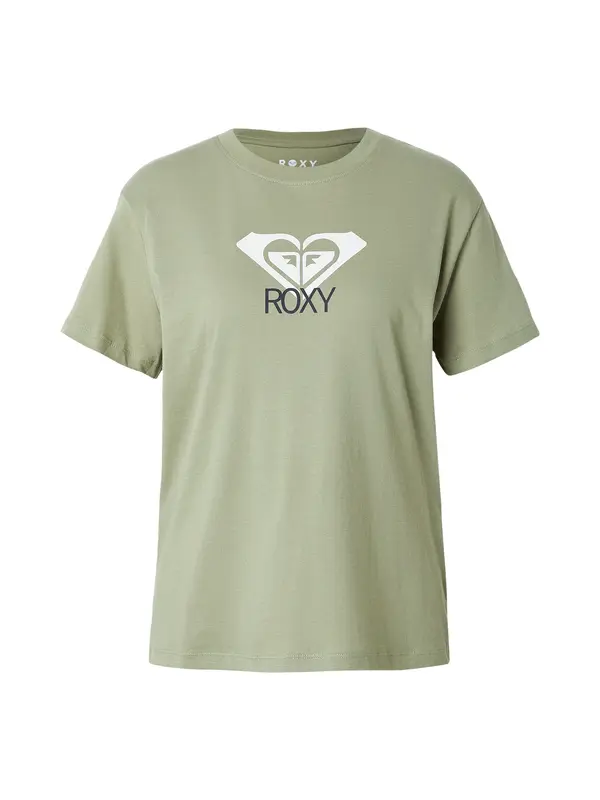 ROXY ROXY Tehnička sportska majica 'Ocean Road Art'  pastelno zelena / crna / bijela
