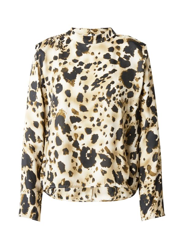 Rut & Circle Rut & Circle Bluza 'JULIA'  bež / tamno smeđa / maslinasta