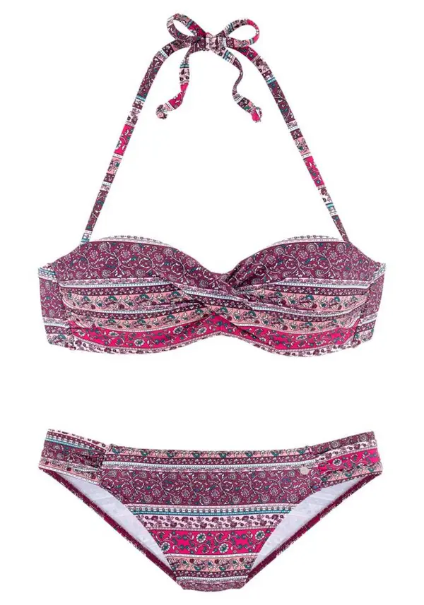 s.Oliver s.Oliver Bikini  bež / petrol / malina / svijetloroza / biserno bijela