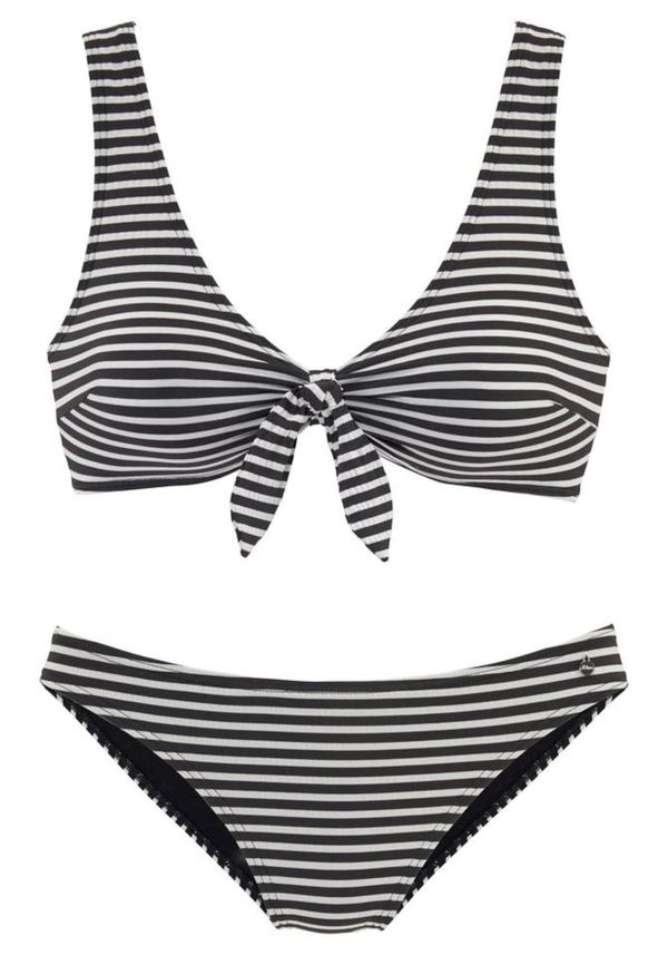 s.Oliver s.Oliver Bikini  crna / bijela