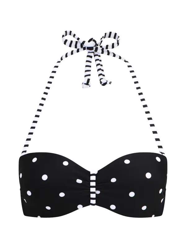 s.Oliver s.Oliver Bikini gornji dio 'Audrey'  crna / bijela