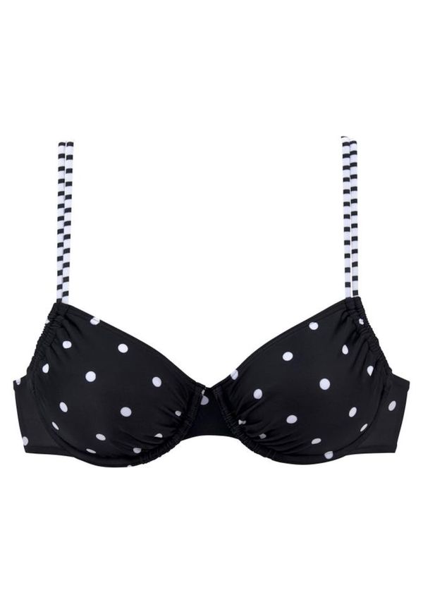 s.Oliver s.Oliver Bikini gornji dio 'Audrey'  crna / bijela