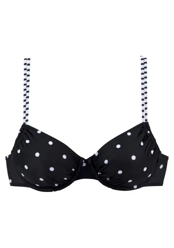 s.Oliver s.Oliver Bikini gornji dio 'Audrey'  crna / bijela