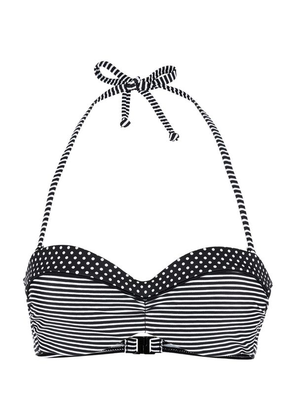 s.Oliver s.Oliver Bikini gornji dio 'Avni'  crna / bijela