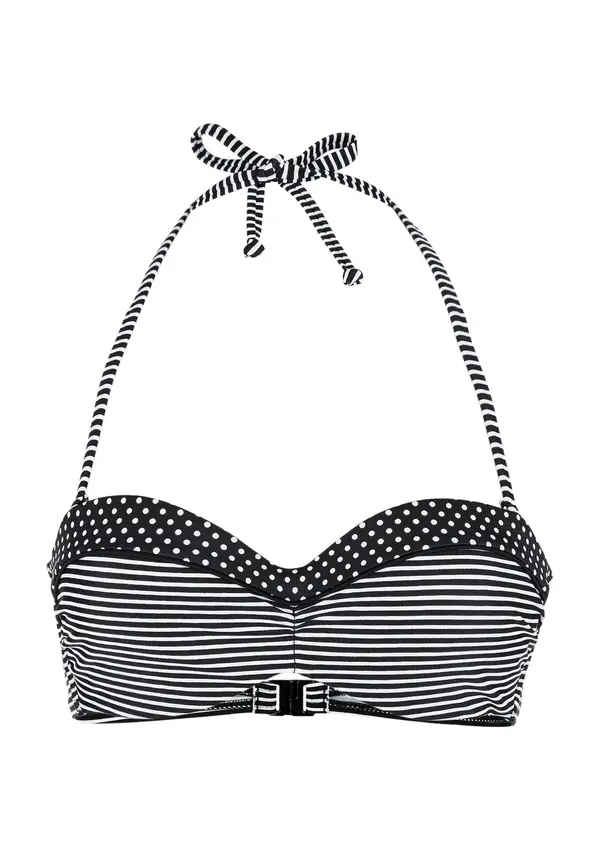 s.Oliver s.Oliver Bikini gornji dio 'Avni'  crna / bijela