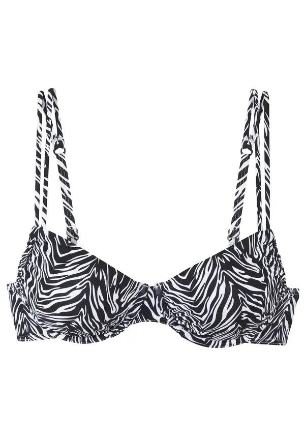 s.Oliver s.Oliver Bikini gornji dio  crna / bijela