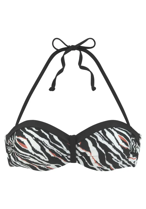 s.Oliver s.Oliver Bikini gornji dio  hrđavo smeđa / crna / bijela