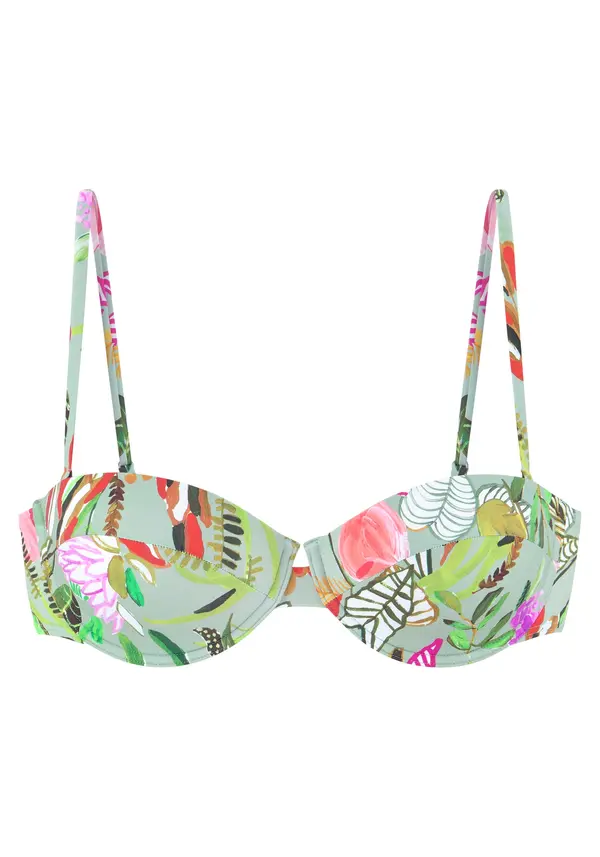 s.Oliver s.Oliver Bikini gornji dio  menta / tamno zelena / losos / prljavo bijela