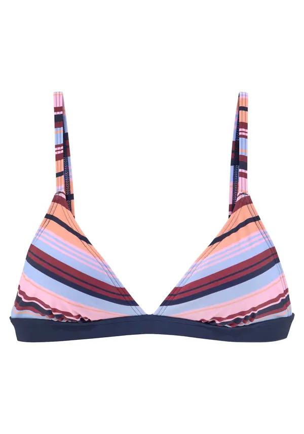 s.Oliver s.Oliver Bikini gornji dio  mornarsko plava / breskva / roza / prljavo bijela