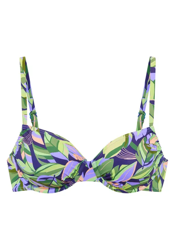 s.Oliver s.Oliver Bikini gornji dio  noćno plava / limeta zelena / zelena / lila