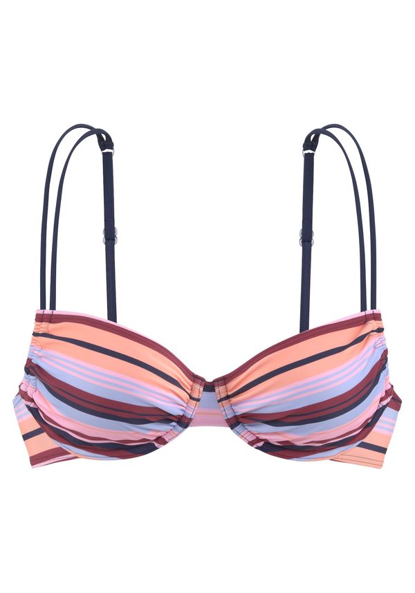 s.Oliver s.Oliver Bikini gornji dio  svijetloplava / marelica / roza / tamno crvena