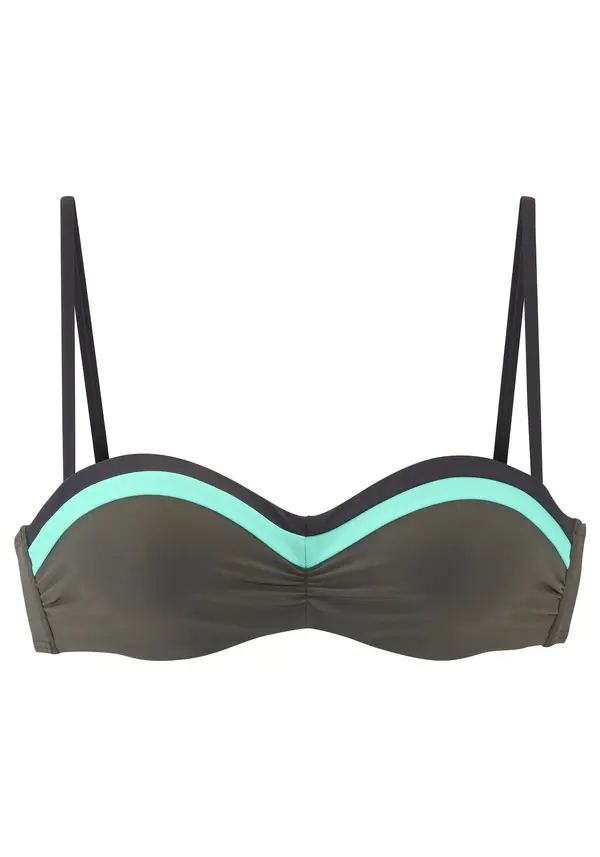 s.Oliver s.Oliver Bikini gornji dio 'Yella'  tirkiz / maslinasta / crna