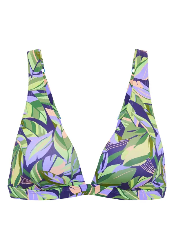 s.Oliver s.Oliver Bikini gornji dio  zelena / svijetlozelena / ljubičasta / lavanda