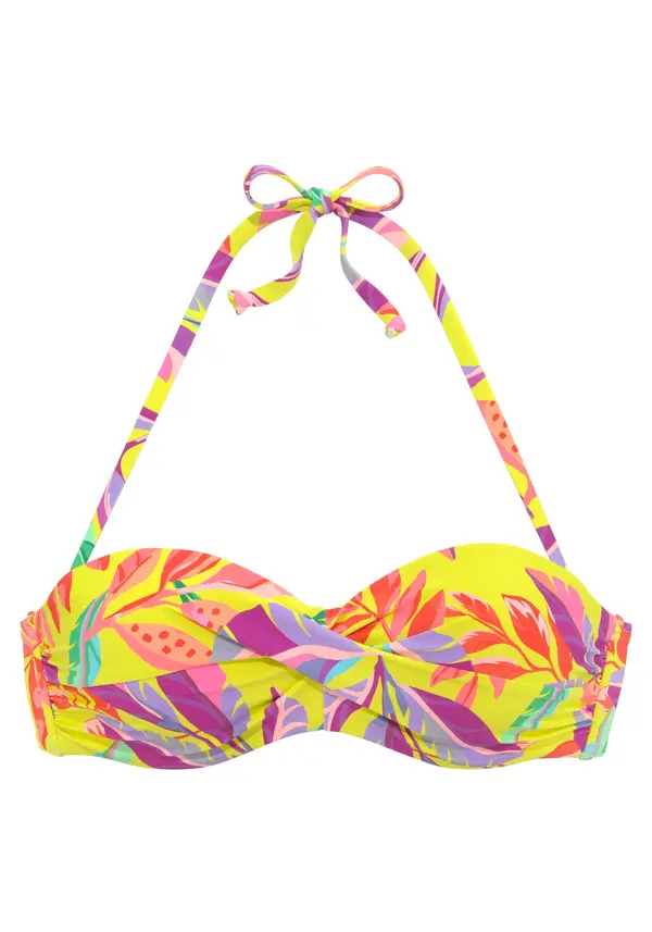 s.Oliver s.Oliver Bikini gornji dio  žuta / zelena melange / ljubičasta / lavanda / narančasta