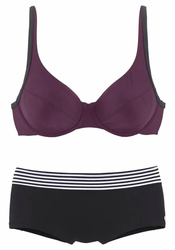 s.Oliver s.Oliver Bikini  ljubičasta / crna / bijela