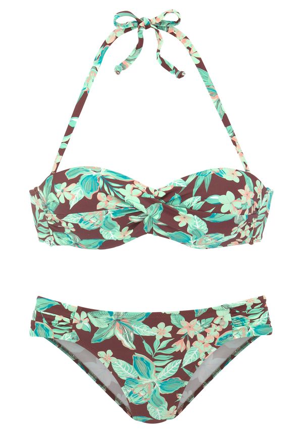 s.Oliver s.Oliver Bikini  smeđa / zelena melange / svijetloroza