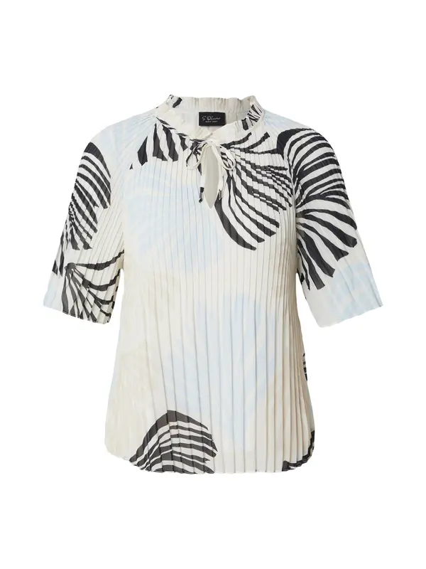 s.Oliver BLACK LABEL s.Oliver BLACK LABEL Bluza  boja pijeska / svijetlobež / svijetloplava / crna
