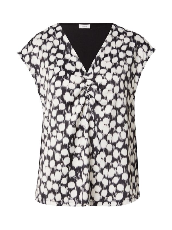 s.Oliver BLACK LABEL s.Oliver BLACK LABEL Bluza  crna / bijela