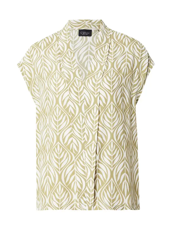 s.Oliver s.Oliver BLACK LABEL Bluza  maslinasta / bijela