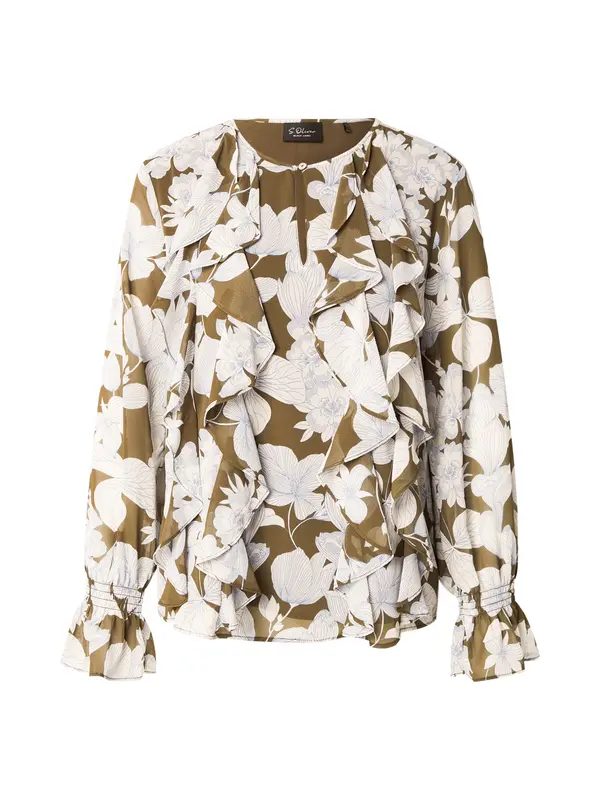 s.Oliver BLACK LABEL s.Oliver BLACK LABEL Bluza  plava / svijetloplava / kaki