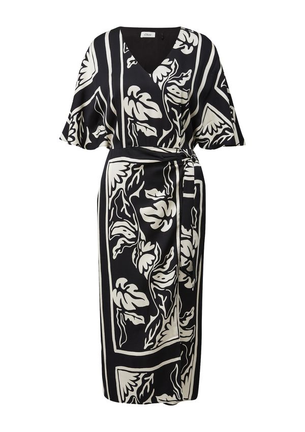 s.Oliver BLACK LABEL s.Oliver BLACK LABEL Haljina  crna / prljavo bijela