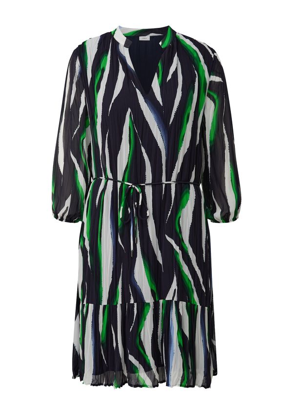 s.Oliver BLACK LABEL s.Oliver BLACK LABEL Haljina  mornarsko plava / zelena / bijela