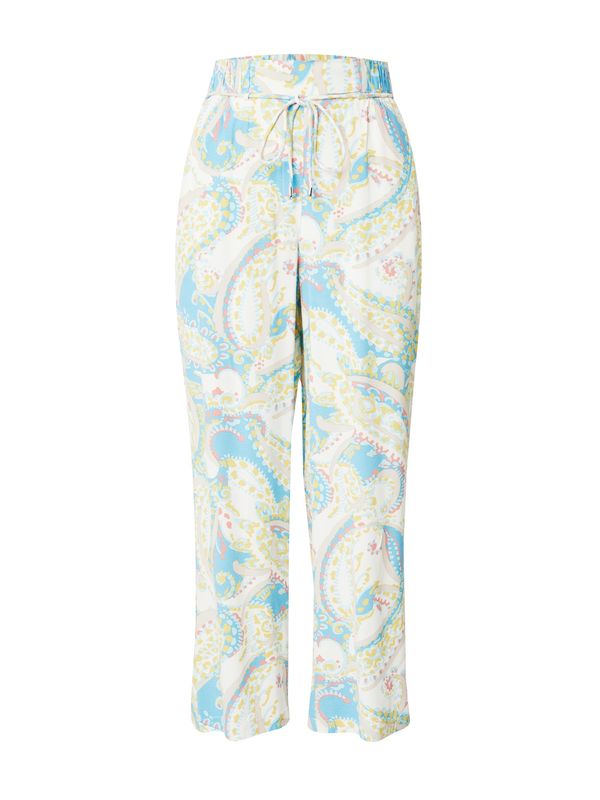 s.Oliver BLACK LABEL s.Oliver BLACK LABEL Hlače  boja pijeska / tirkiz / žuta / crvena