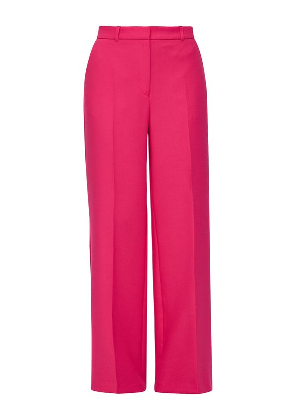 s.Oliver BLACK LABEL s.Oliver BLACK LABEL Hlače na crtu  magenta