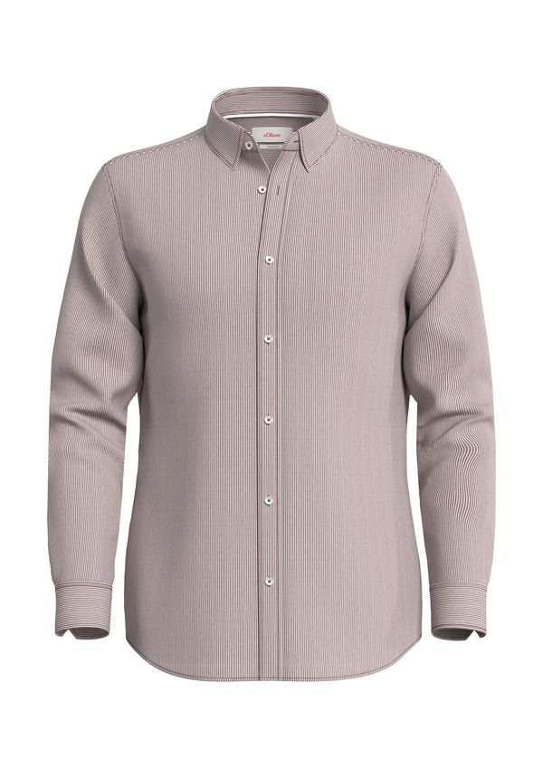 s.Oliver BLACK LABEL s.Oliver BLACK LABEL Košulja  smeđa / bijela