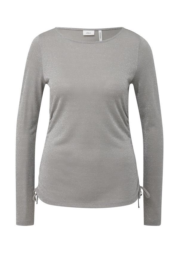 s.Oliver BLACK LABEL s.Oliver BLACK LABEL Majica  siva / srebro