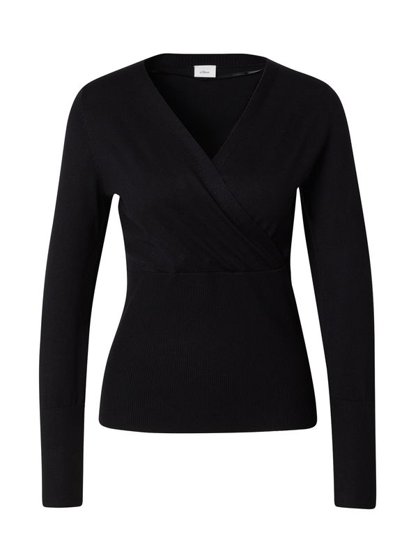 s.Oliver BLACK LABEL s.Oliver BLACK LABEL Pulover  crna