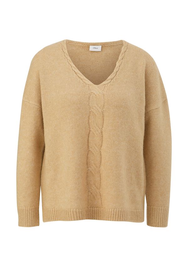 s.Oliver BLACK LABEL s.Oliver BLACK LABEL Pulover  svijetlosmeđa