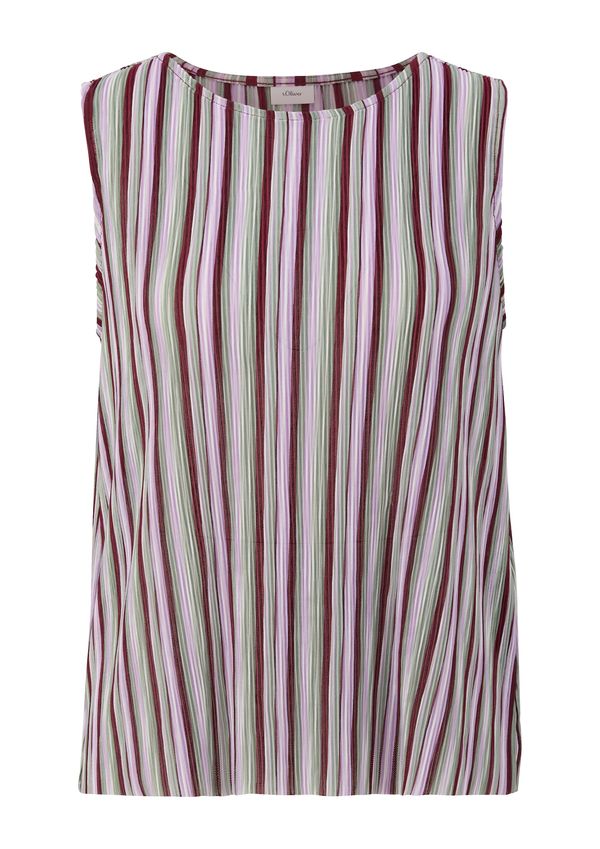 s.Oliver BLACK LABEL s.Oliver BLACK LABEL Top  plava / ljubičasta / svijetloroza