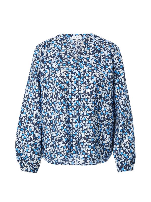 s.Oliver s.Oliver Bluza  bež / nebesko plava / pastelno plava / tamno plava