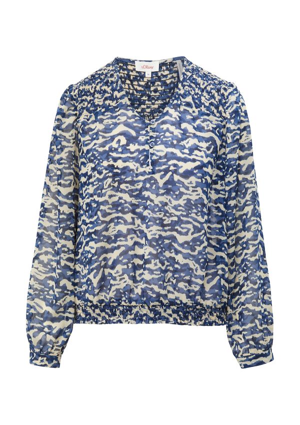 s.Oliver s.Oliver Bluza  bež / plava / mornarsko plava