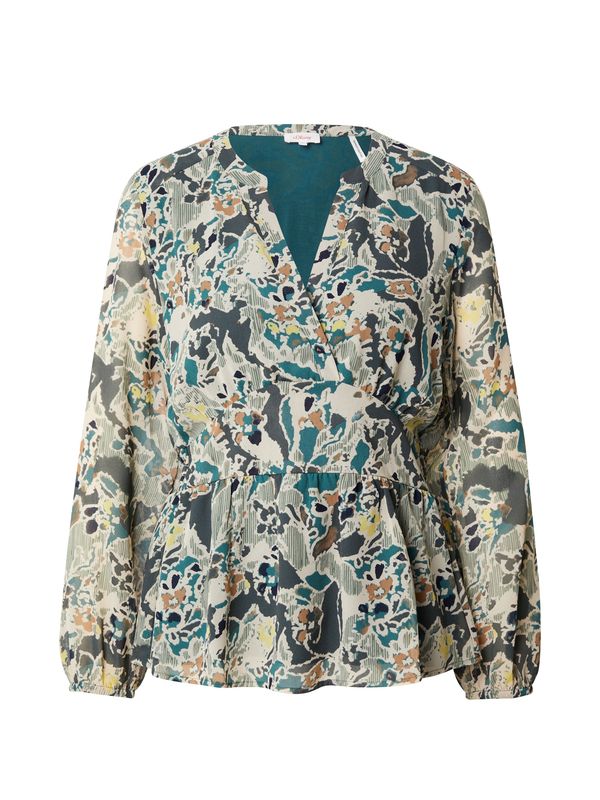 s.Oliver s.Oliver Bluza  bež / smeđa / petrol / svijetlozelena